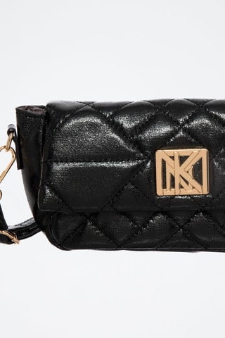 Sac bandoulière Greta - Noir et doré