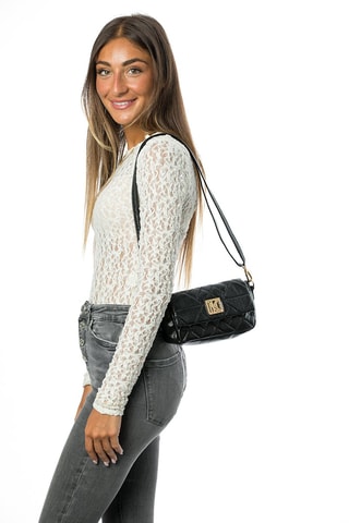 Sac bandoulière Greta - Noir et doré