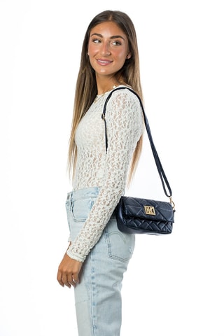 Sac bandoulière Greta - Bleu et doré