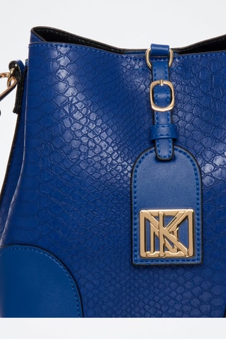 Sac bandoulière Liloï - Bleu et doré