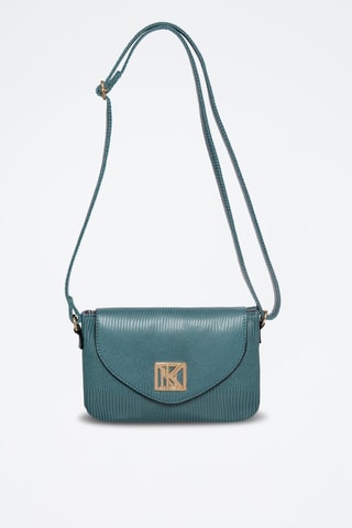 Sac bandoulière Sarah - Bleu et doré