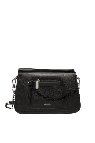 Sac bandoulière en cuir Kimi - Noir