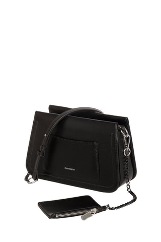 Sac bandoulière en cuir Kimi - Noir