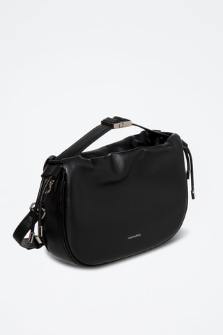 Sac bandoulière en cuir Solina - Noir