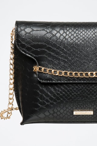 Sac bandoulière Alexis - Noir et doré