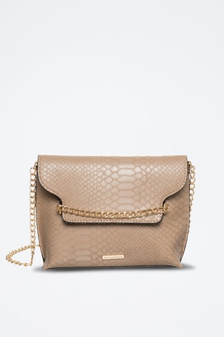 Sac bandoulière Alexis - Noir, beige et doré
