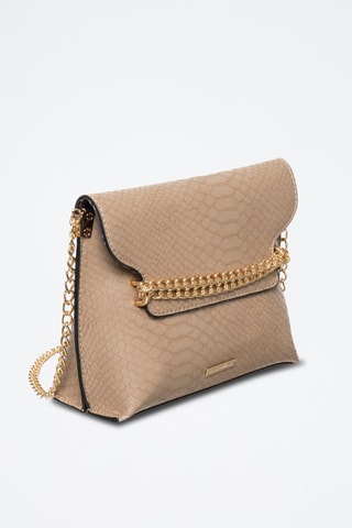 Sac bandoulière Alexis - Noir, beige et doré