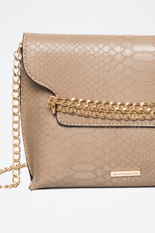 Sac bandoulière Alexis - Noir, beige et doré