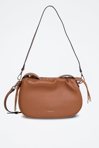 Sac bandoulière en cuir Solina - Caramel
