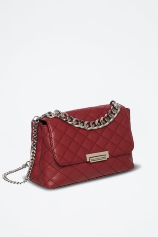 Sac bandoulière en cuir Gabriel - Bordeaux
