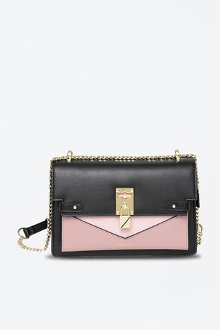 Sac bandoulière en cuir Simone - Noir