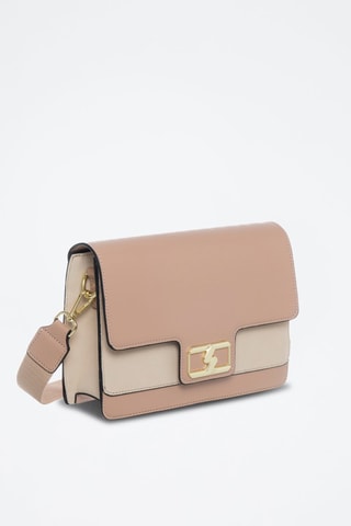 Sac bandoulière en cuir Tilda - Beige glacé