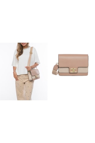 Sac bandoulière en cuir Tilda - Beige glacé