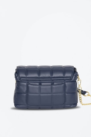 Sac bandoulière en cuir Fleurus - Bleu marine