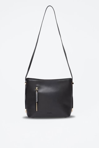 Sac bandoulière en cuir Sonny - Noir