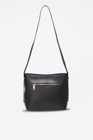Sac bandoulière en cuir Sonny - Noir