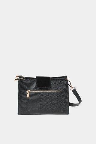 Sac bandoulière en cuir Angelina - Noir