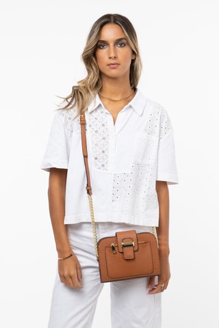 Sac bandoulière en cuir Aldo - Camel
