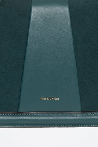 Sac bandoulière en cuir Vered - Bleu canard