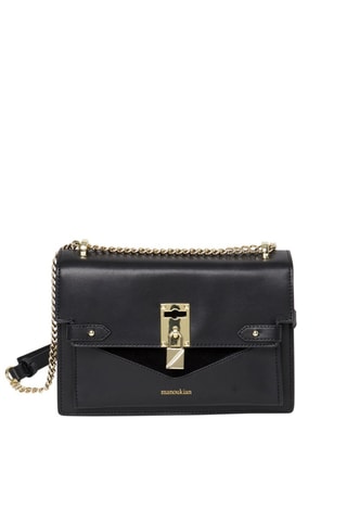 Sac bandoulière en cuir Simone - Noir