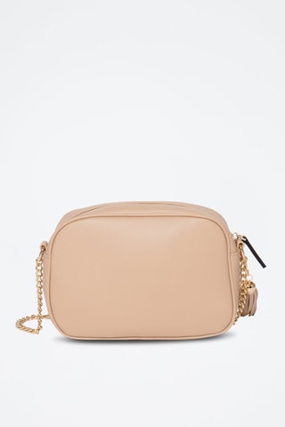 Sac bandoulière en croûte de cuir Arion - Beige