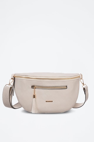 Sac bandoulière Missia - Blanc et doré
