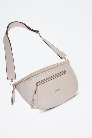 Sac bandoulière Missia - Blanc et doré