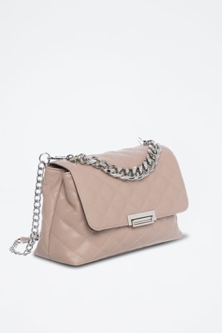 Sac bandoulière en cuir Gabriel - Rose clair