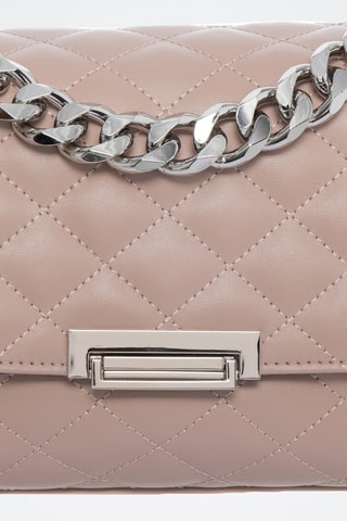 Sac bandoulière en cuir Gabriel - Rose clair