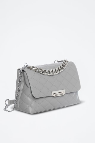 Sac bandoulière en cuir Gabriel - Gris