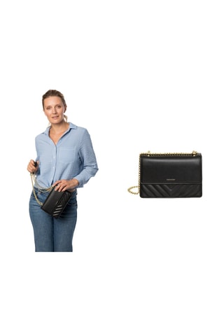 Sac bandoulière en cuir Oriole - Noir