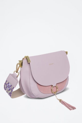Sac bandoulière en cuir Ashley - Violet