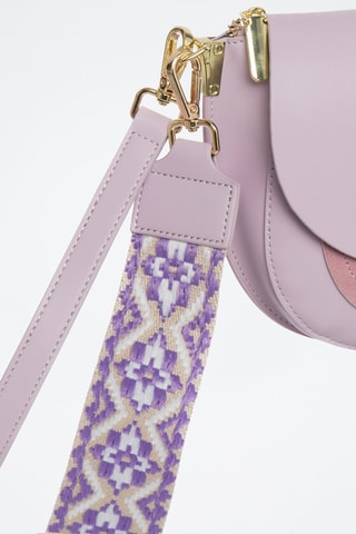 Sac bandoulière en cuir Ashley - Violet