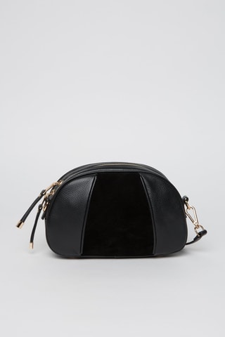 Sac bandoulière en cuir Elvis - Noir