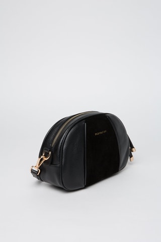 Sac bandoulière en cuir Elvis - Noir