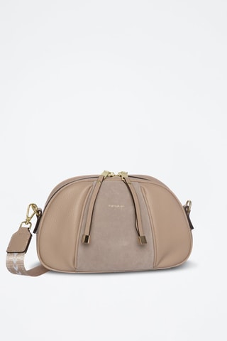 Sac bandoulière en cuir Elvis - Nude