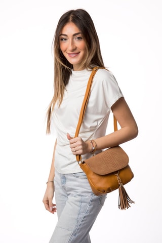 Sac bandoulière Amy - Marron