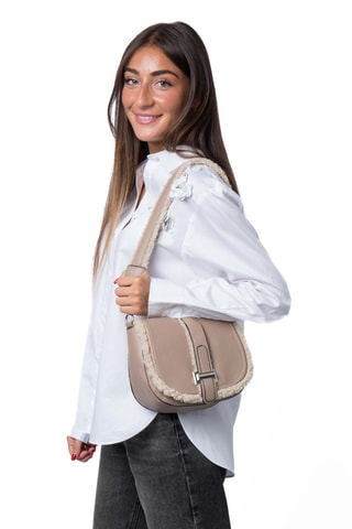 Sac porté épaule Zaho - Taupe