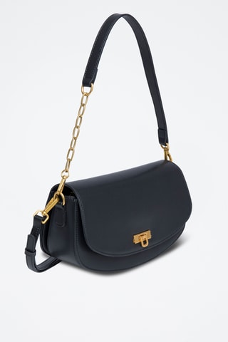 Sac porté épaule en cuir Clorys - Noir