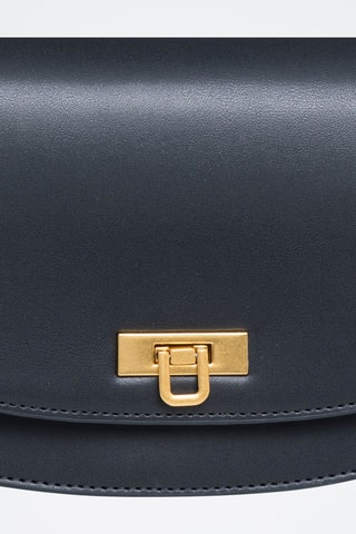 Sac porté épaule en cuir Clorys - Noir