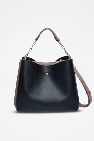 Sac bandoulière en cuir Marylou - Noir