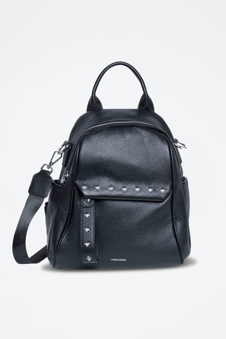 Sac à dos en cuir Vitaly - Noir