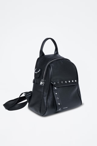 Sac à dos en cuir Vitaly - Noir