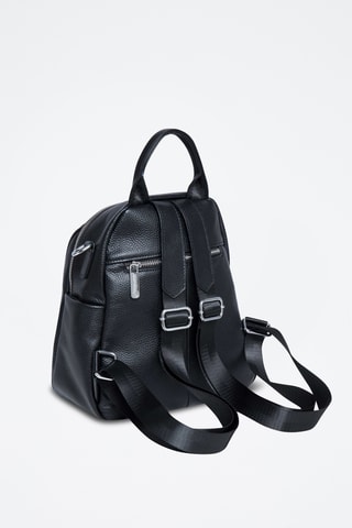 Sac à dos en cuir Vitaly - Noir