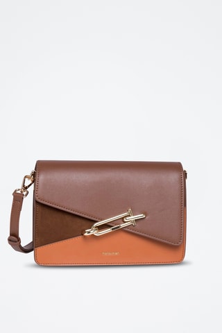 Sac bandoulière en cuir Mandy - Camel