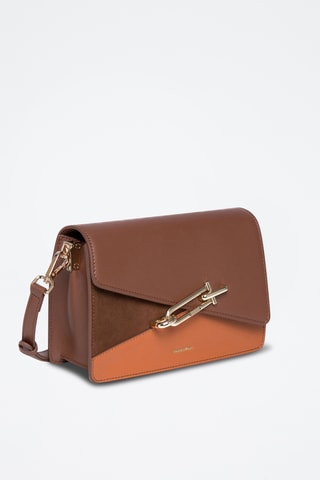 Sac bandoulière en cuir Mandy - Camel