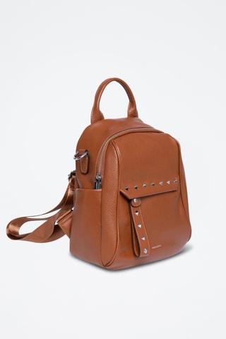 Sac à dos en cuir Vitaly - Camel