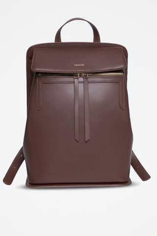 Sac à dos en cuir Vic - Marron