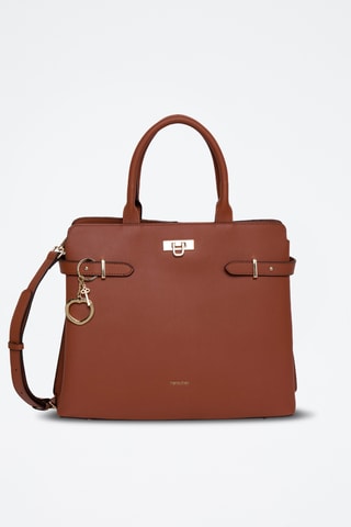 Sac à main en cuir Vanda - Rouge brique