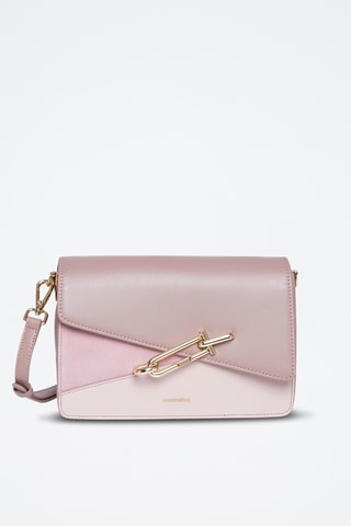 Sac bandoulière en cuir Mandy - Nude